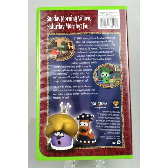 Veggie Tales: The Star Of Christmas Movie 2002 VHS Tape Clamshell Case - Picture 2 of 3